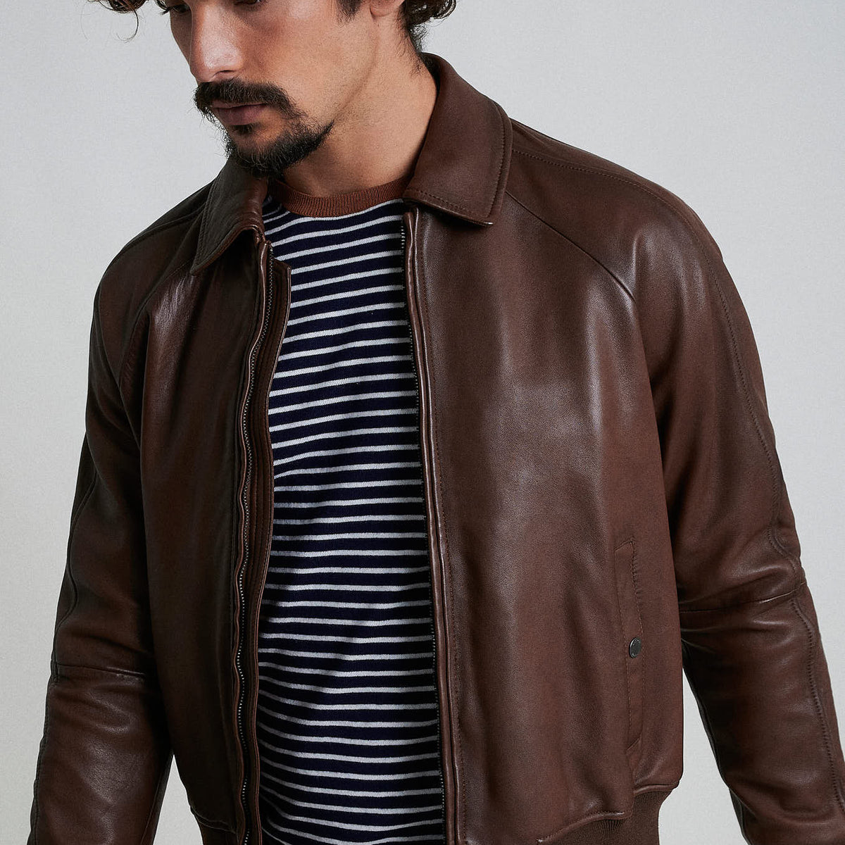 Leather jacket – Sacoor Brothers Singapore